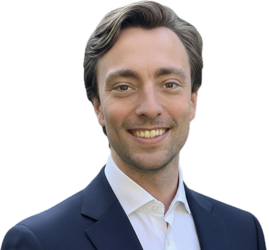 Minimalist flat avatar portrait of a professional woman in brand colors